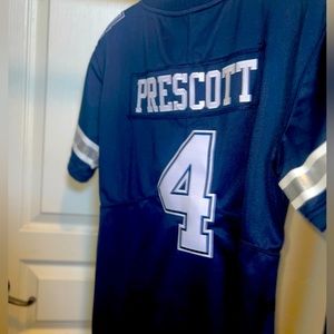 Kids Dallas Cowboys Prescott Blue Football Jersey